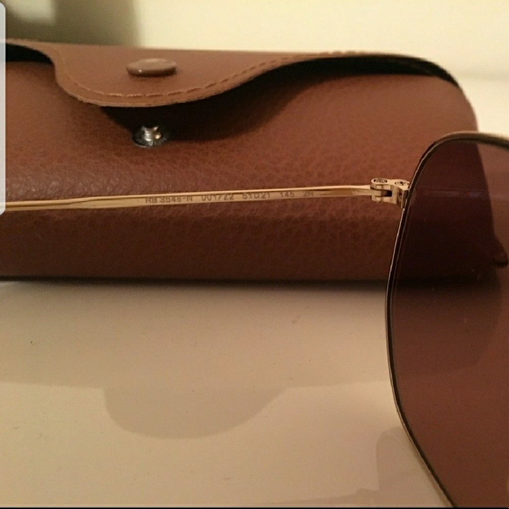 Ray Ban Hexagonal Pink Mirrored Sunglass - Picture 3 of 4